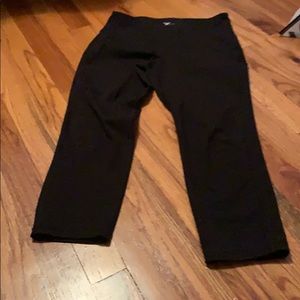 capri black exercise leggings